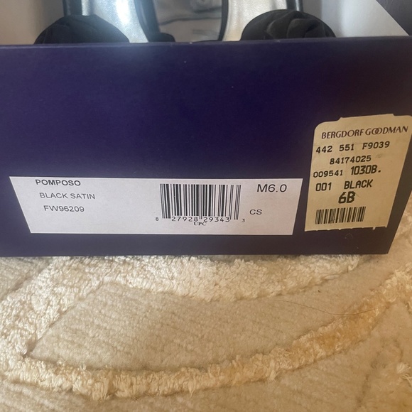 Black Satin Stuart Weitzman Heels - Picture 9 of 9